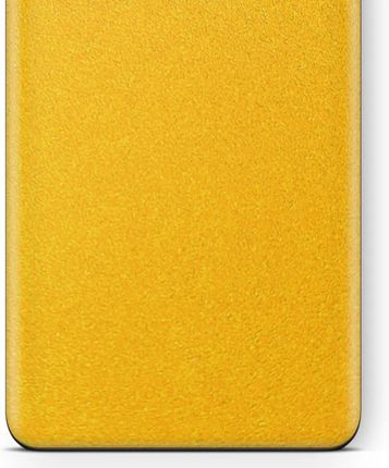 Folia Naklejka Skórka Strukturalna Na Tył Do Motorola Moto G53S 5G Żółty Pastel Matowy Apgo
