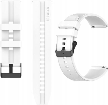 Biały Silikonowy Pasek Opaska 20Mm Do Zegarków Smartwatcha Huawei 42Mm