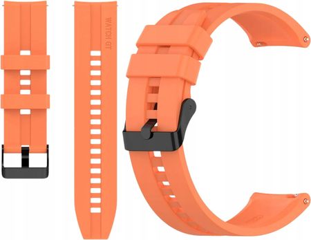 Pomarańczowy Silikonowy Pasek Opaska 20Mm Do Zegarków Smartwatcha Huawei