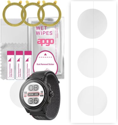3x Folia ochronna hydrożelowa do Coros APEX 2 Pro - apgo Smartwatch Hydrogel Protection Ochrona na ekran smartwatcha
