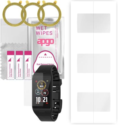 3x Folia ochronna hydrożelowa do MyKronoz ZeNeo+ Plus - apgo Smartwatch Hydrogel Protection Ochrona na ekran smartwatcha