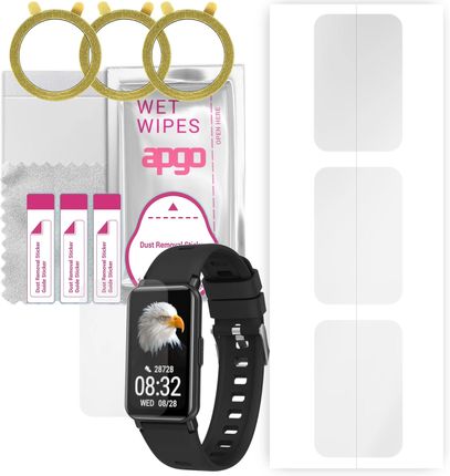 3x Folia ochronna hydrożelowa do Maxcom FW53 Nitro - apgo Smartwatch Hydrogel Protection Ochrona na ekran smartwatcha