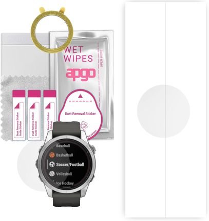 1x Folia hydrożelowa ochronna do Garmin Fenix 7S Pro - apgo Smartwatch Hydrogel Protection Ochrona na ekran smartwatcha
