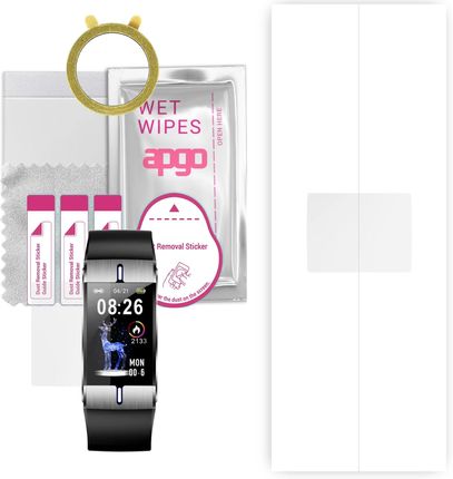 1x Folia hydrożelowa ochronna do Maxcom FW34 - apgo Smartwatch Hydrogel Protection Ochrona na ekran smartwatcha