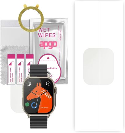 1x Folia hydrożelowa MATOWA do Rubicon RNCF17 - apgo Smartwatch Hydrogel MATTE Protection Ochrona na ekran smartwatcha