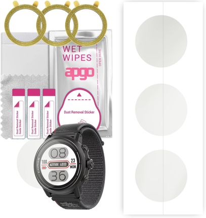 3x Folia ochronna hydrożelowa MATOWA do Coros APEX 2 Pro - apgo Smartwatch Hydrogel MATTE Protection Ochrona na ekran smartwatcha