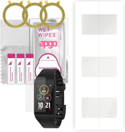 3x Folia ochronna hydrożelowa MATOWA do MyKronoz ZeNeo+ Plus - apgo Smartwatch Hydrogel MATTE Protection Ochrona na ekran smartwatcha