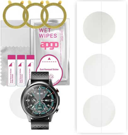3x Folia ochronna hydrożelowa MATOWA do Watchmark Kardiowatch WF800 - apgo Smartwatch Hydrogel MATTE Protection Ochrona na ekran smartwatcha