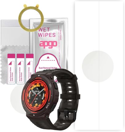 1x Folia hydrożelowa MATOWA do Amazfit Active Edge - apgo Smartwatch Hydrogel MATTE Protection Ochrona na ekran smartwatcha