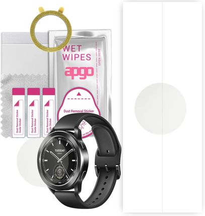 1x Folia hydrożelowa MATOWA do Xiaomi Watch S3 - apgo Smartwatch Hydrogel MATTE Protection Ochrona na ekran smartwatcha