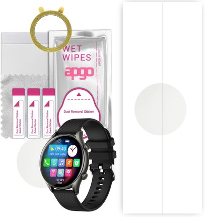 1x Folia hydrożelowa MATOWA do myPhone Watch EL - apgo Smartwatch Hydrogel MATTE Protection Ochrona na ekran smartwatcha