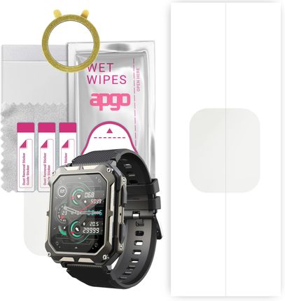 1x Folia hydrożelowa MATOWA do Cubot C20 Pro - apgo Smartwatch Hydrogel MATTE Protection Ochrona na ekran smartwatcha