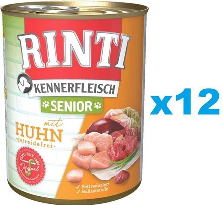 Rinti Kennerfleish Senior Chicken Z Kurczakiem Dla Starszych Psów 12x400g