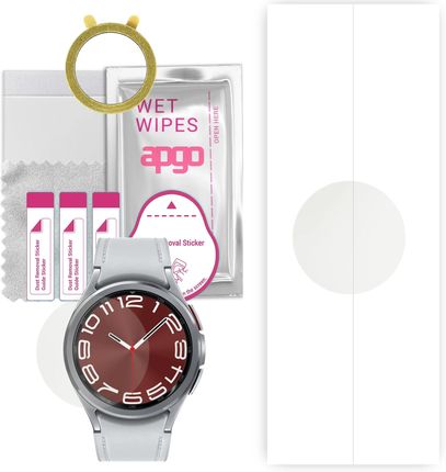 1x Folia hydrożelowa MATOWA do Samsung Galaxy Watch Classic 6 43mm - apgo Smartwatch Hydrogel MATTE Protection Ochrona na ekran smartwatcha