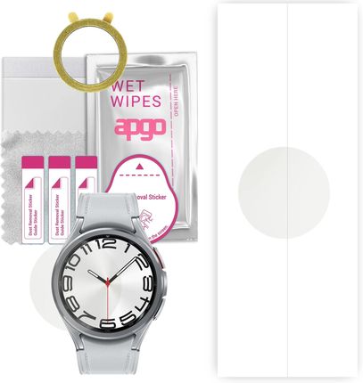 1x Folia hydrożelowa MATOWA do Samsung Galaxy Watch Classic 6 47mm - apgo Smartwatch Hydrogel MATTE Protection Ochrona na ekran smartwatcha