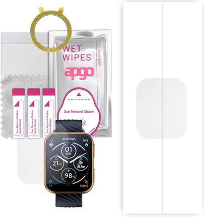 1x Folia hydrożelowa do Motorola Moto Watch 200 - apgo Smartwatch Hydrogel Protection Ochrona na ekran smartwatcha