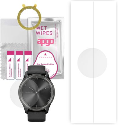 1x Folia hydrożelowa do Garmin Vivomove Trend - apgo Smartwatch Hydrogel Protection Ochrona na ekran smartwatcha