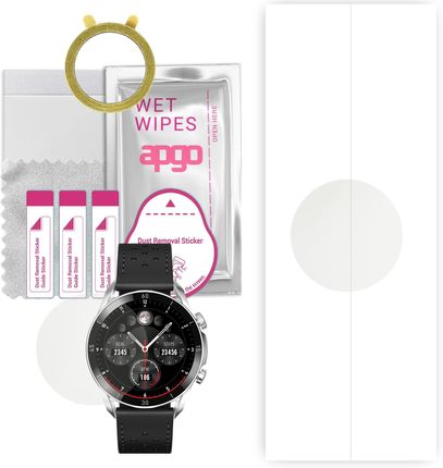 1x Folia hydrożelowa MATOWA do Garett V10 - apgo Smartwatch Hydrogel MATTE Protection Ochrona na ekran smartwatcha