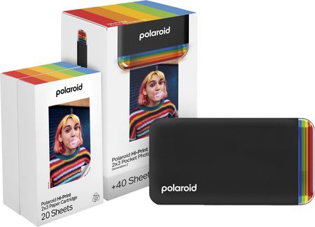 Drukarka przenośna Polaroid Hi-Print Gen 2 E-box | czarna