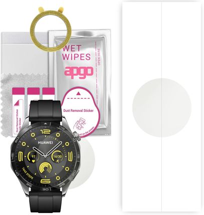 1x Folia hydrożelowa MATOWA do Huawei Watch GT4 46 mm - apgo Smartwatch Hydrogel MATTE Protection Ochrona na ekran smartwatcha