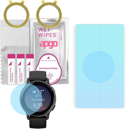 2x Folia hydrożelowa do Garmin Vivoactive 5 -  apgo HD HQ FLEX Smartwatch Hydrogel Protection Ochrona na ekran smartwatcha