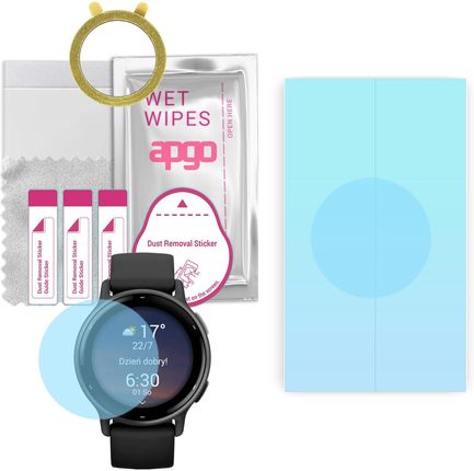 1x Folia hydrożelowa do Garmin Vivoactive 5 -  apgo HD HQ FLEX Smartwatch Hydrogel Protection Ochrona na ekran smartwatcha