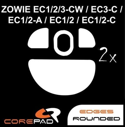 Corepad 2 X Ślizgacze Zowie Ec1-Cw Ec2-Cw Ec3-Cw (CSP2620)