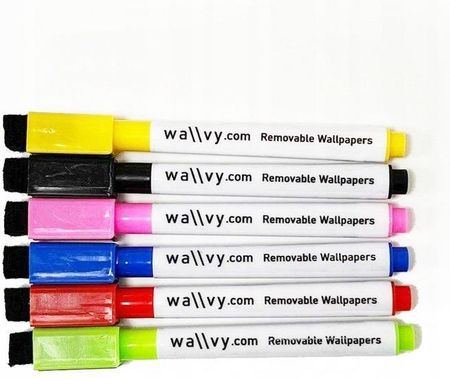 Marker Z Magnesem Do Tablic I Planerów - 6 Kolorów