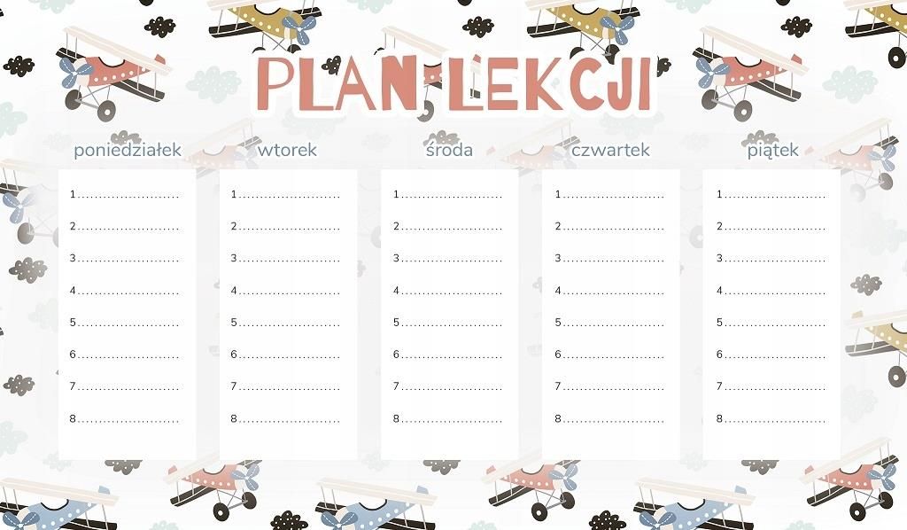 Mad Unicorns Plan Lekcji Na Lodówkę Magnetyczny 30x17,5cm - Ceny i