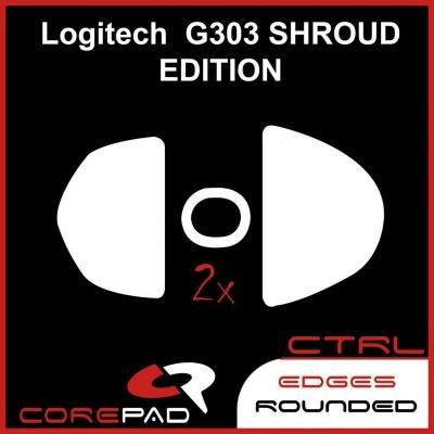 Corepad 2 X Ślizgacze Logitech G303 Shroud Ctrl (CSC6120)
