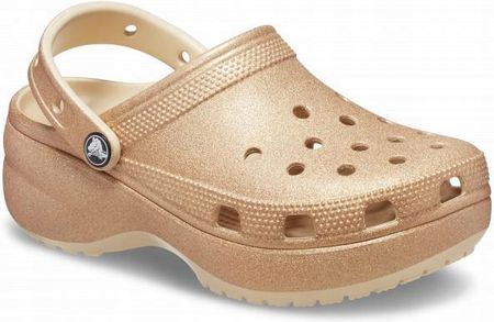 Damskie Buty Chodaki Klapki Crocs Platforma Glitter 207241 Clog 36-37