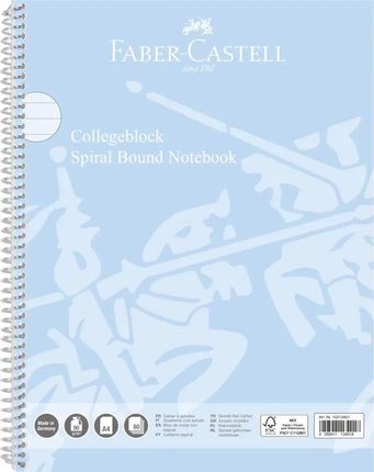 Faber-Castell Kołonotatnik A4 80 K. W Linię Błękitny