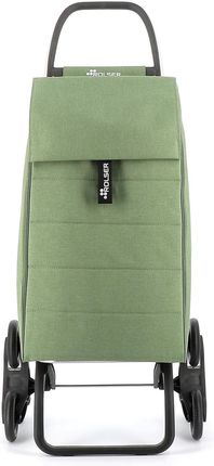 Wózek na zakupy Rolser Jolie Tweed 6-kołowy, na schody - green