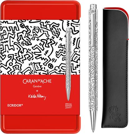 Caran D'Ache Zestaw Upominkowy Długopis Ecridor Keith Haring Z Etui