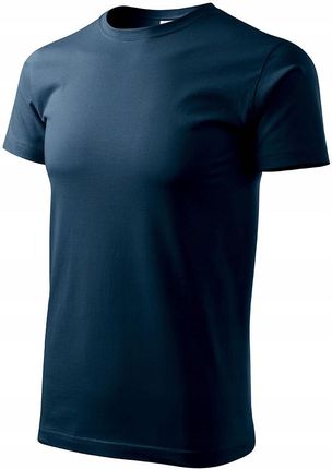 Koszulka (T-Shirt) bawełniana męska granatowy S