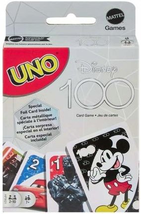 Mattel Disney UNO 100 Lat Bohaterowie Bajek Disneya HPW21