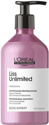 L'Oreal Professionnel Serie Expert Liss Unlimited Shampoo Szampon Intensywnie Wygładzający Włosy Niezdyscyplinowane 500 ml