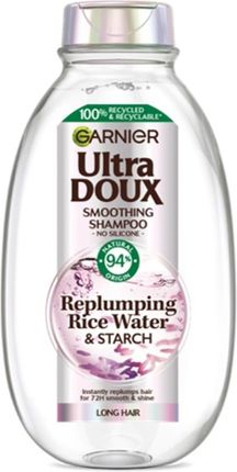 Garnier Ultra Doux Replumping Rise Water & Starch Woda Ryżowa I Skrobia Szampon Do Włosów Długich 400 ml