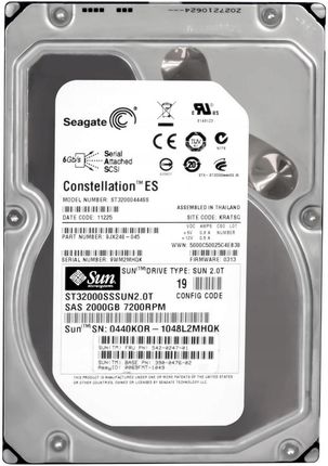 Seagate Sun 542-0274-01 2TB SAS-2 3.5'' ST32000SSSUN2.0T (542027401)