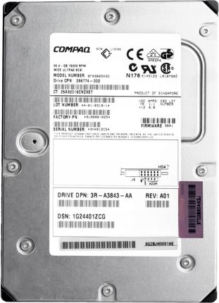 Compaq 286774-002 36.4GB 15K Scsi 3.5'' (BF03665A32)