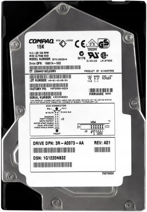 Compaq 188014-002 18.2GB 15K 4MB Scsi U160 3.5'' (BF01863644)