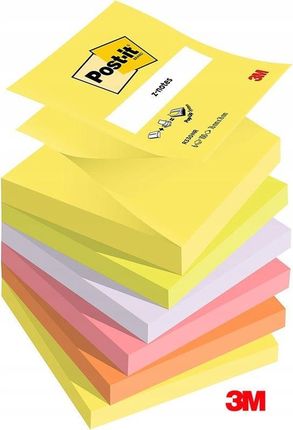 Post-It-3M Karteczki Samoprzylepne Post-It Z-Notes, 76X76Mm, 6X100 Kart., Mix Kolorów Neonowych
