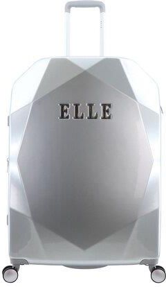 Walizka duża ELLE Diamond srebrna