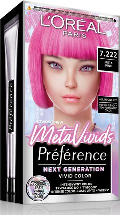 Loreal Preference Metavivids Farba Do Włosów 7.222 Pink