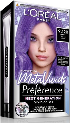 Loreal Preference Metavivids Farba Do Włosów 9.120 Lilac