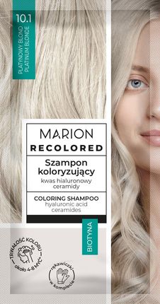 Marion Recolored Szampon Koloryzujący Nr 10.1 Platynowy Blond 4-8 Myć 35 ml