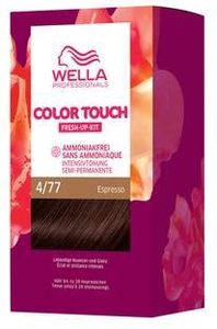 Wella Professionals Color Touch Fresh-Up-Kit Farba Półtrwała Do Włosów 130 ml Nr. 4/77 Espresso
