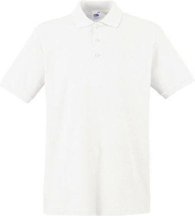 Fruit of The Loom koszulka Polo Premium White XXL