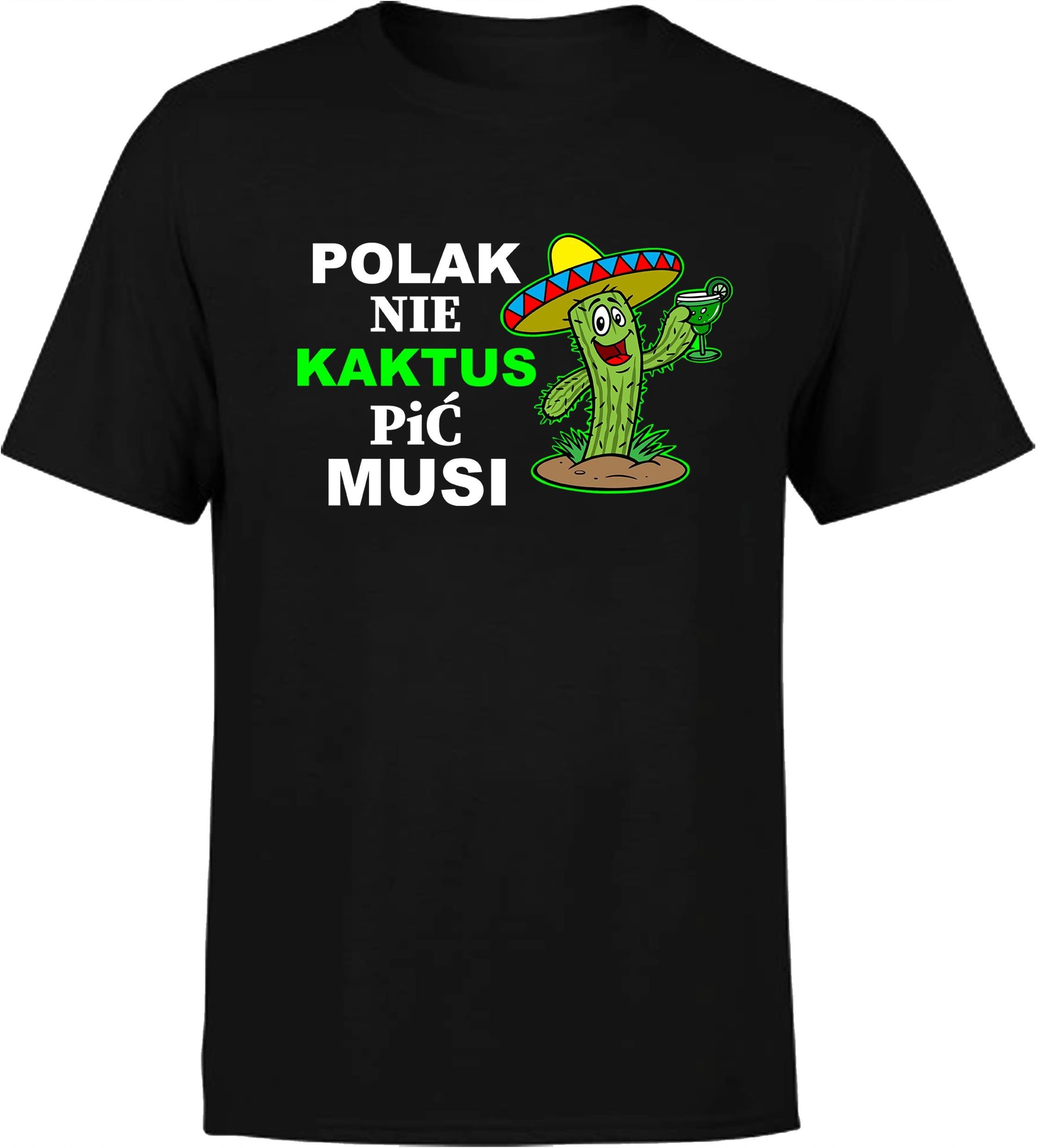 Koszulka Meska Polak Nie Kaktus Pi Musi L - Ceny i opinie - Ceneo.pl