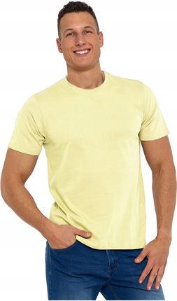 T-Shirt Męski Koszulka Klasyczna Bawełna na Krótki Rękaw Gładka Moraj L